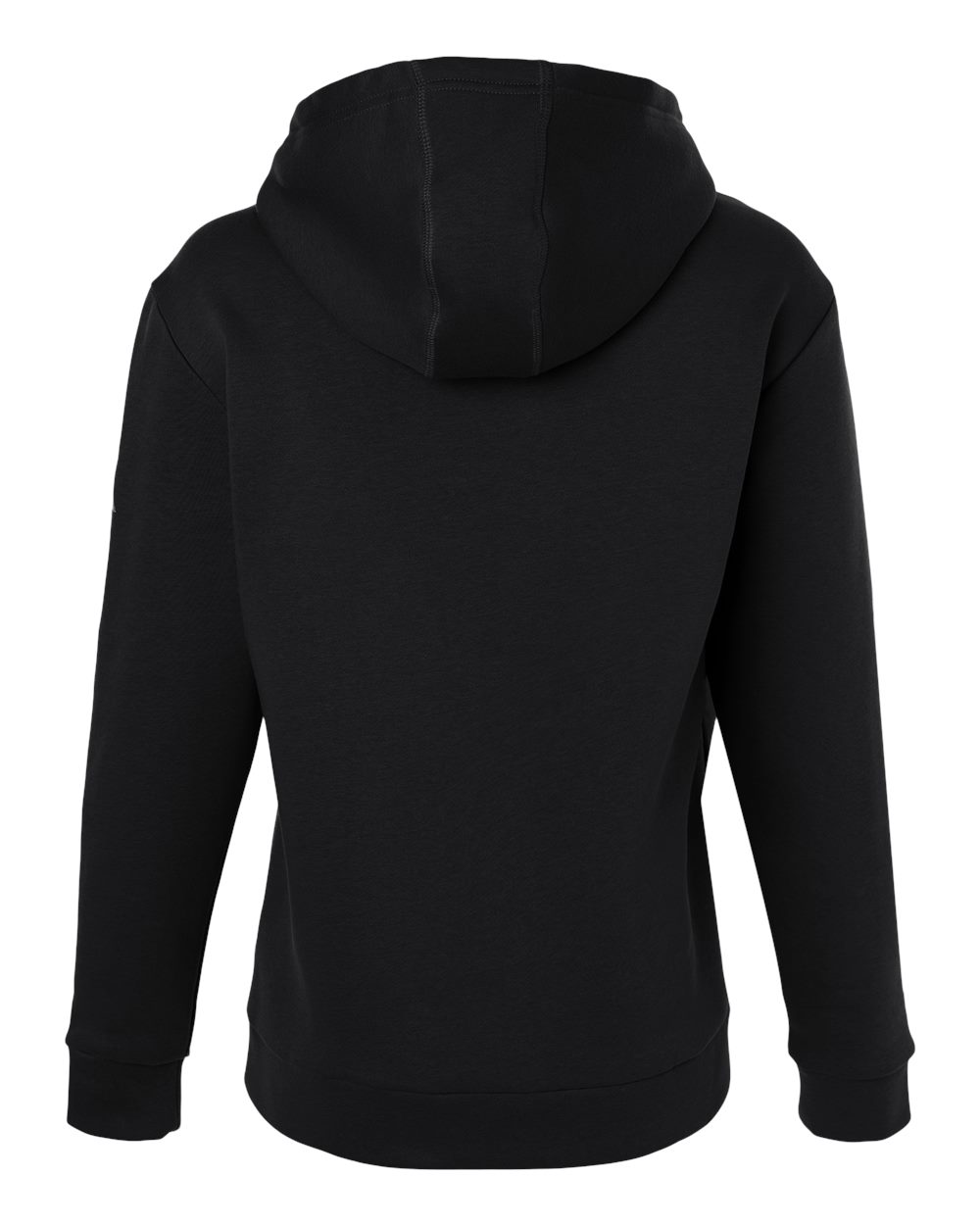 Adidas AT204 Women's Fleece Hooded Sweatshirt in Black/ White, back
