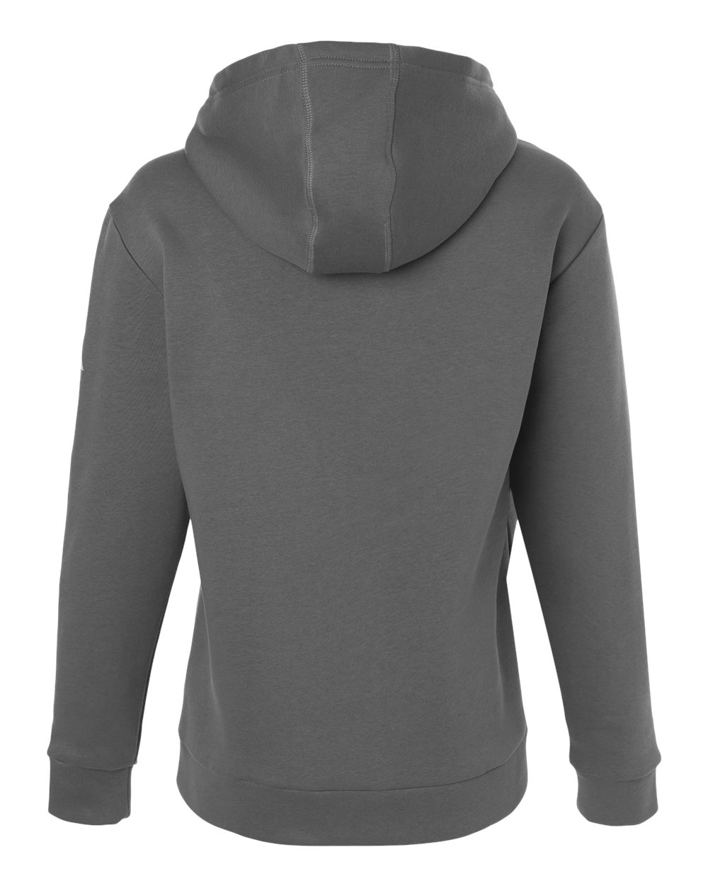 Adidas AT204 Women's Fleece Hooded Sweatshirt in Team Grey Four/ White, back