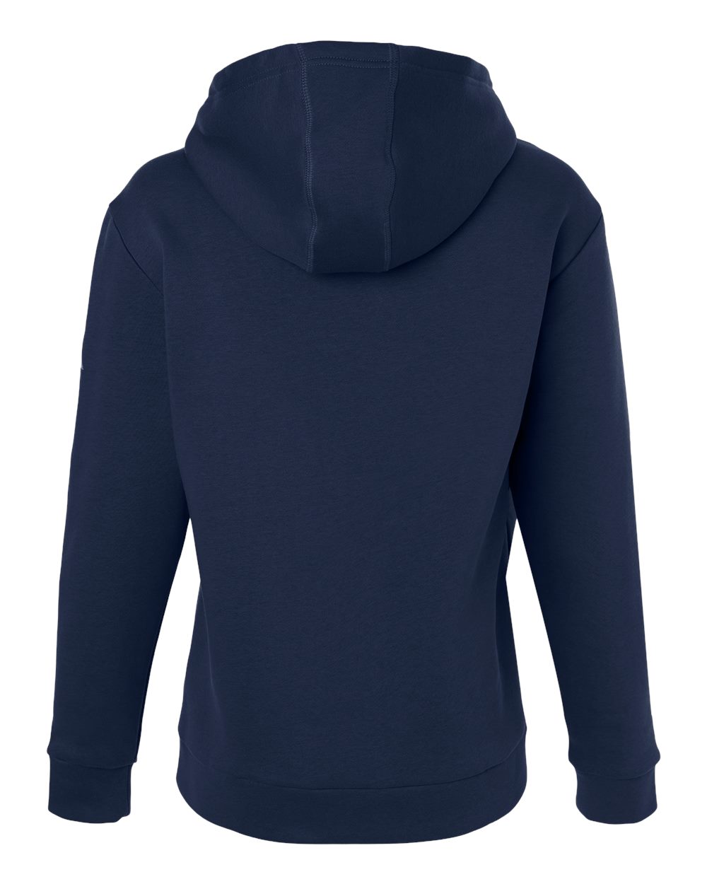 Adidas AT204 Women's Fleece Hooded Sweatshirt in Team Navy Blue/ White, back