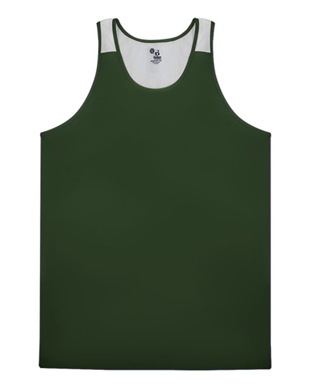 Alleson Athletic 2668 Youth Ventback Singlet in Forest/ White