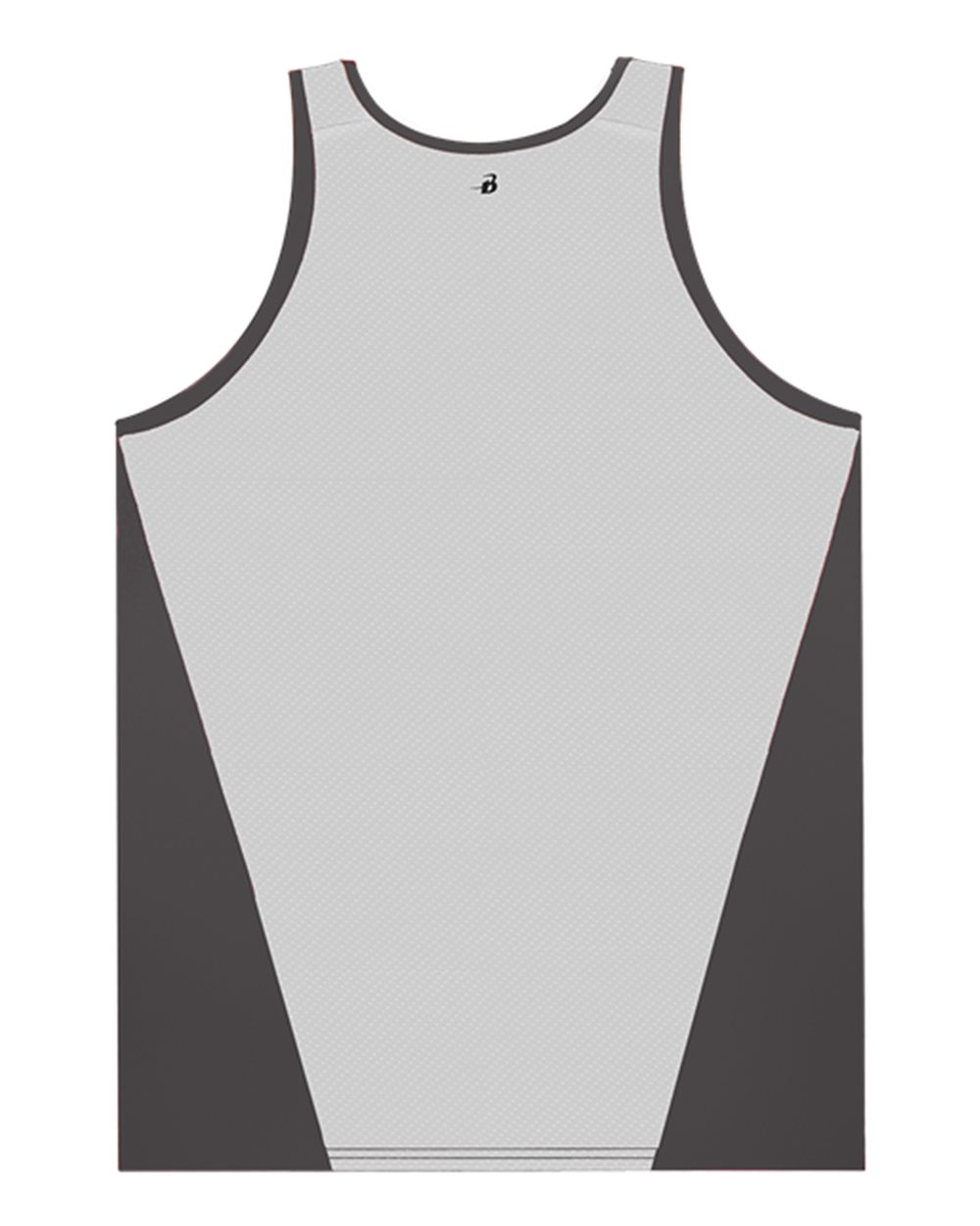 Alleson Athletic 2668 Youth Ventback Singlet in Graphite/ White, back