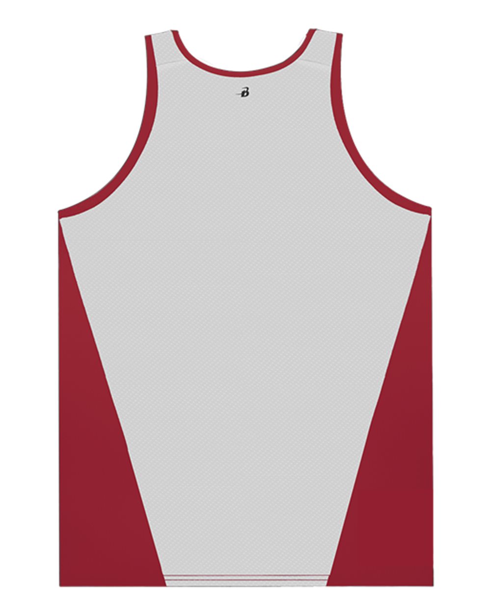 Alleson Athletic 2668 Youth Ventback Singlet in Red/ White, back