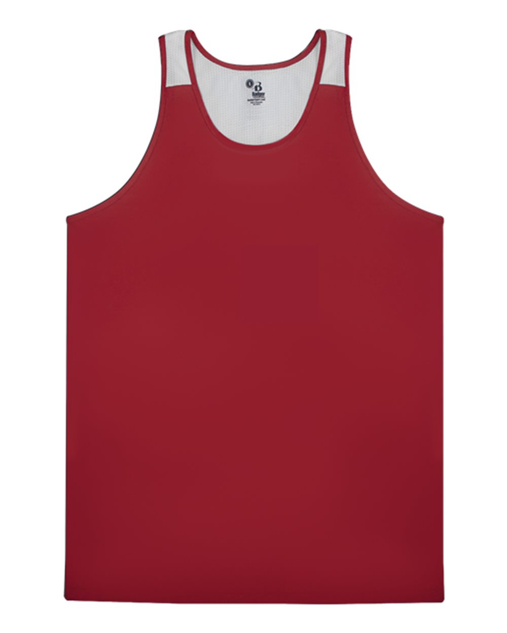 Alleson Athletic 2668 Youth Ventback Singlet in Red/ White
