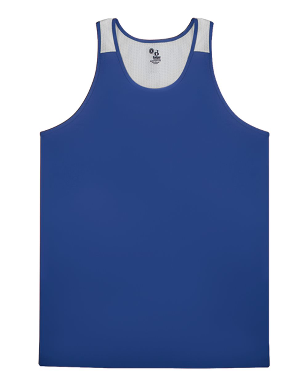 Alleson Athletic 2668 Youth Ventback Singlet in Royal/ White