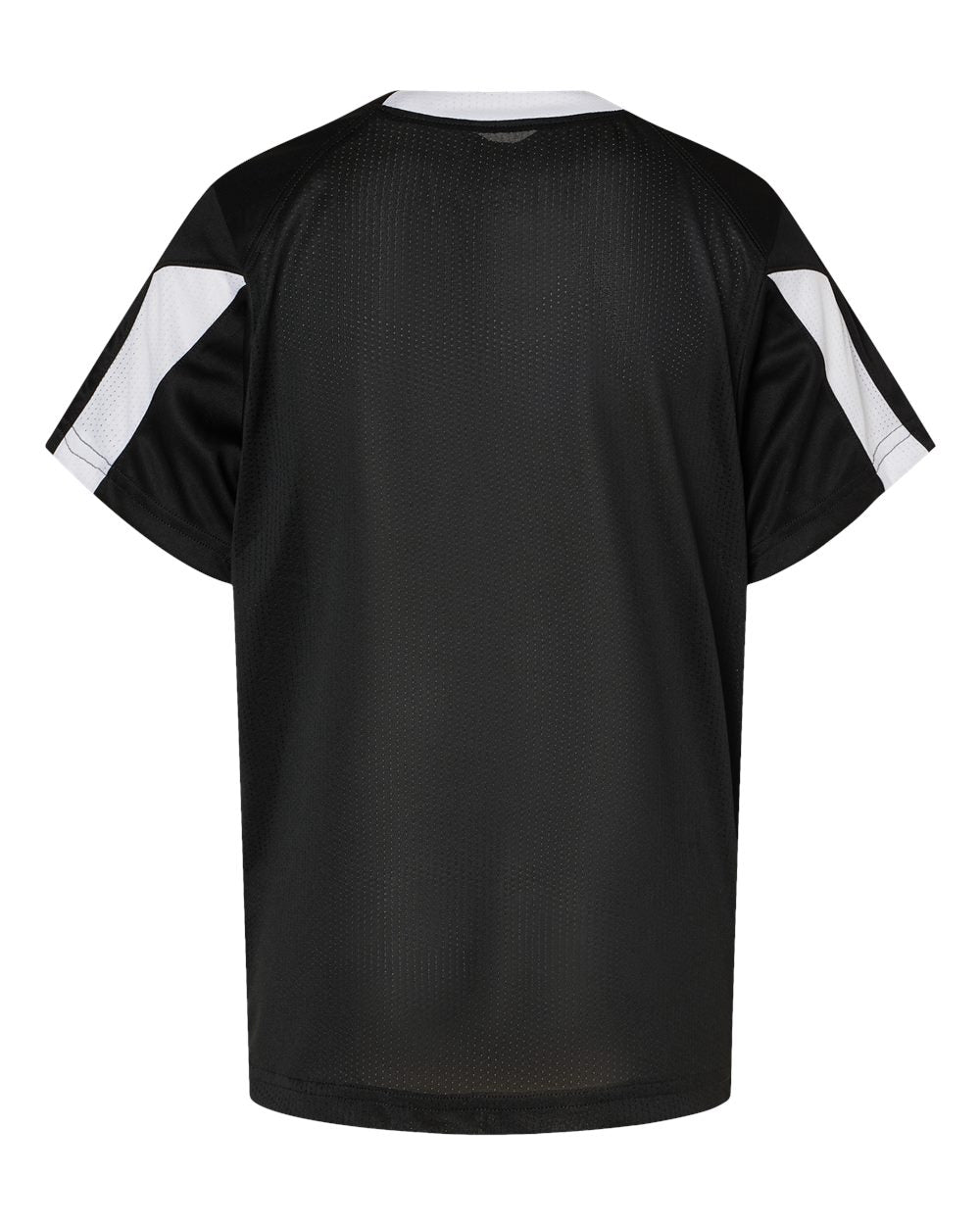 Alleson Athletic 2976 Youth Striker Placket in Black/ White, back
