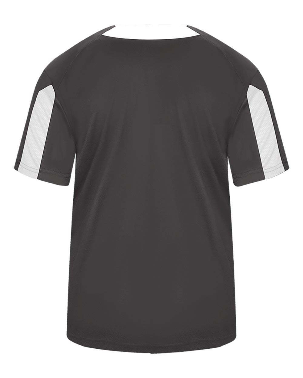 Alleson Athletic 2976 Youth Striker Placket in Graphite/ White, back