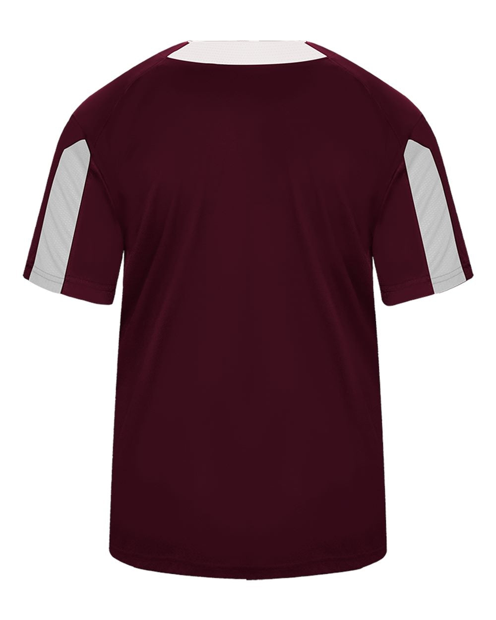 Alleson Athletic 2976 Youth Striker Placket in Maroon/ White, back