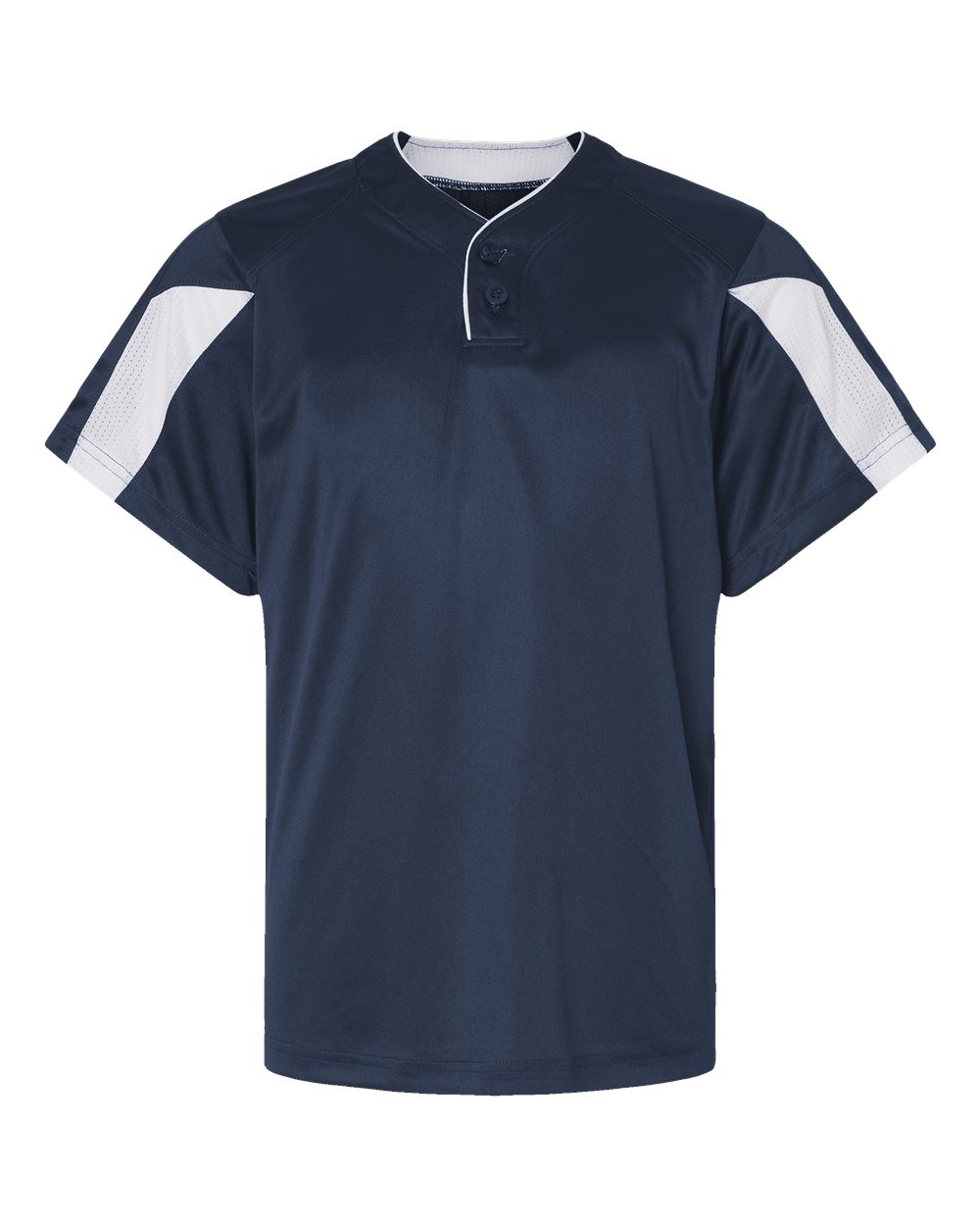 Alleson Athletic 2976 Youth Striker Placket in Navy/ White