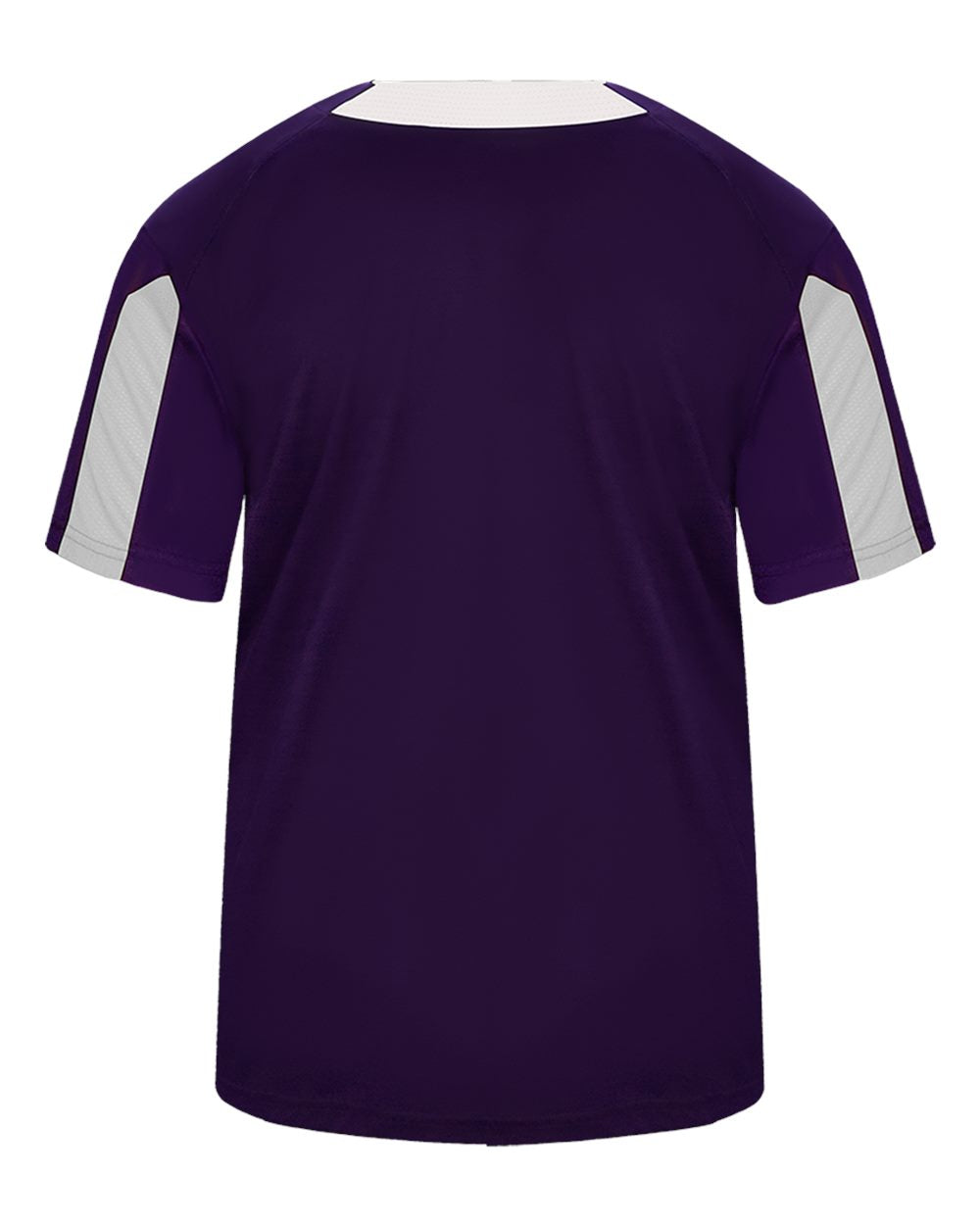 Alleson Athletic 2976 Youth Striker Placket in Purple/ White, back