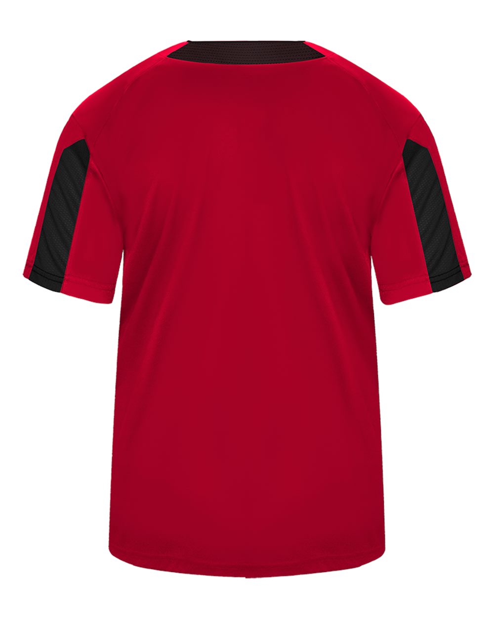 Alleson Athletic 2976 Youth Striker Placket in Red/ Black, back
