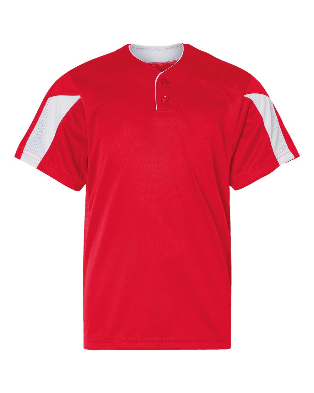 Alleson Athletic 2976 Youth Striker Placket in Red/ White