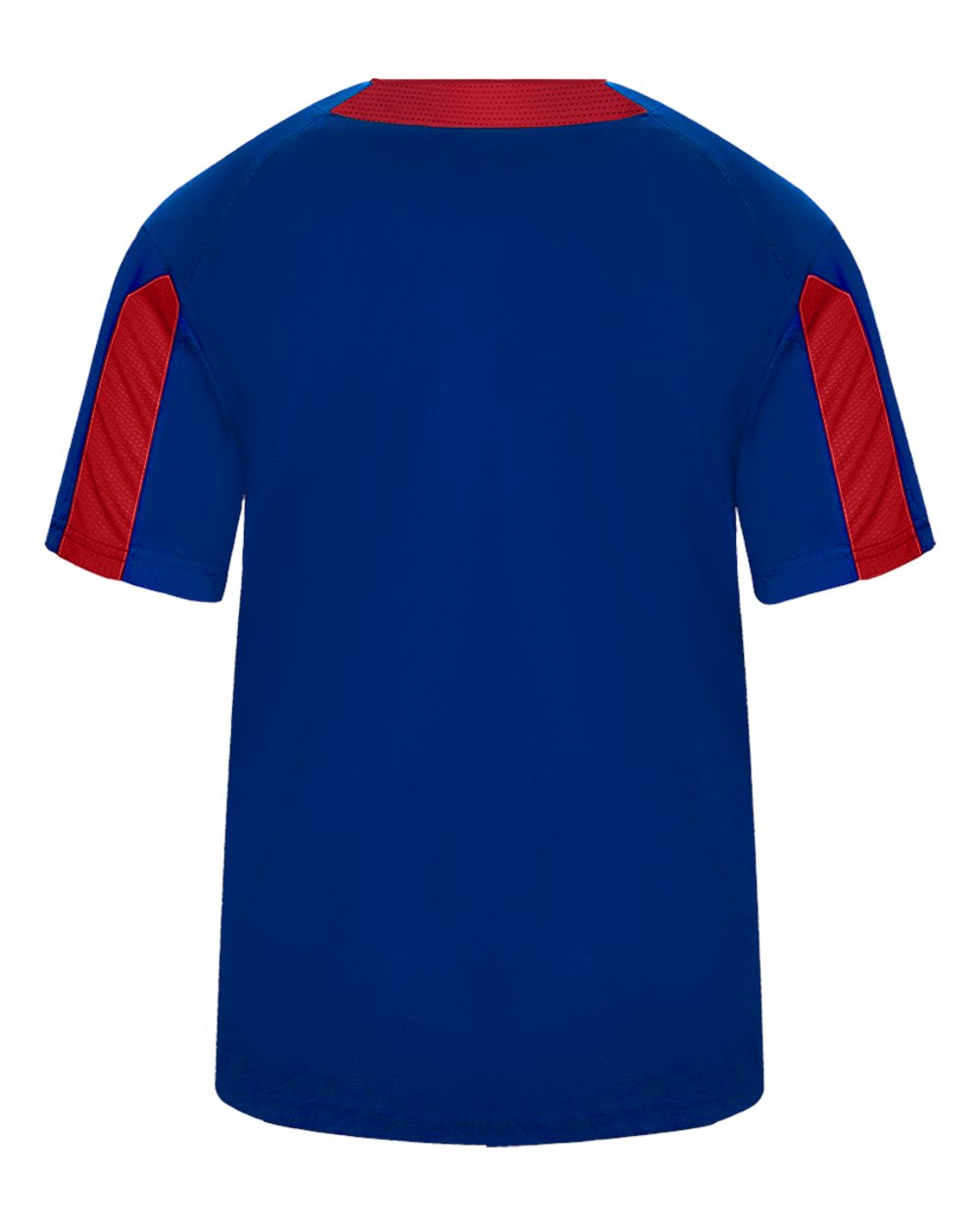Alleson Athletic 2976 Youth Striker Placket in Royal/ Red, back