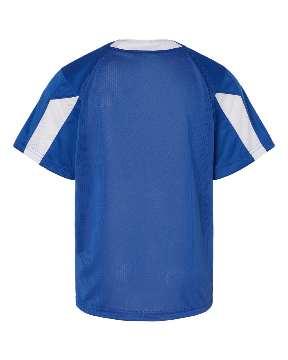 Alleson Athletic 2976 Youth Striker Placket in Royal/ White, back
