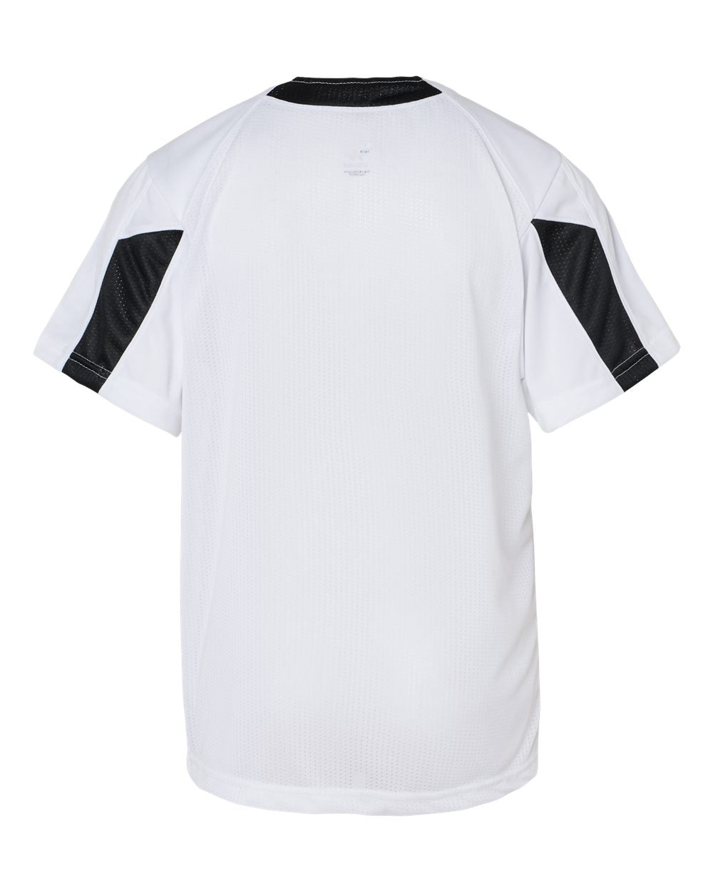 Alleson Athletic 2976 Youth Striker Placket in White/ Black, back