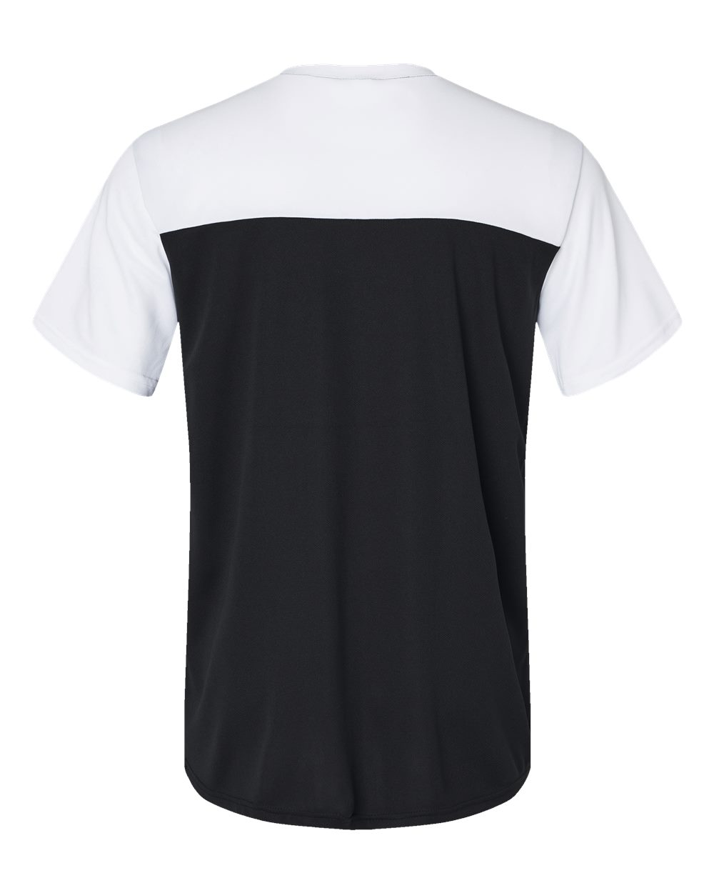 Alleson Athletic 532CJ Men's Crewneck Pullover Baseball Jersey in Black/ White, back