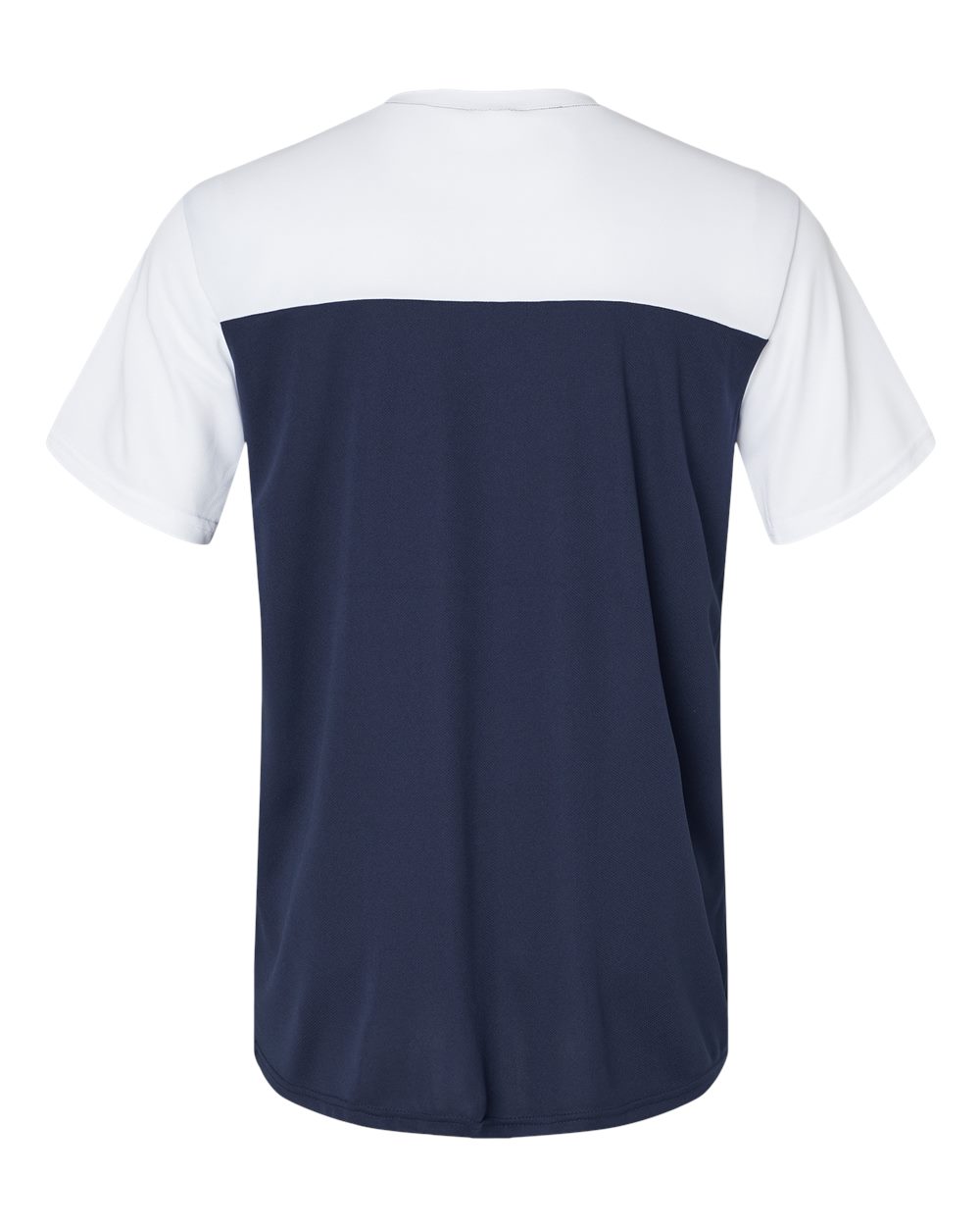 Alleson Athletic 532CJ Men's Crewneck Pullover Baseball Jersey in Navy/ White, back