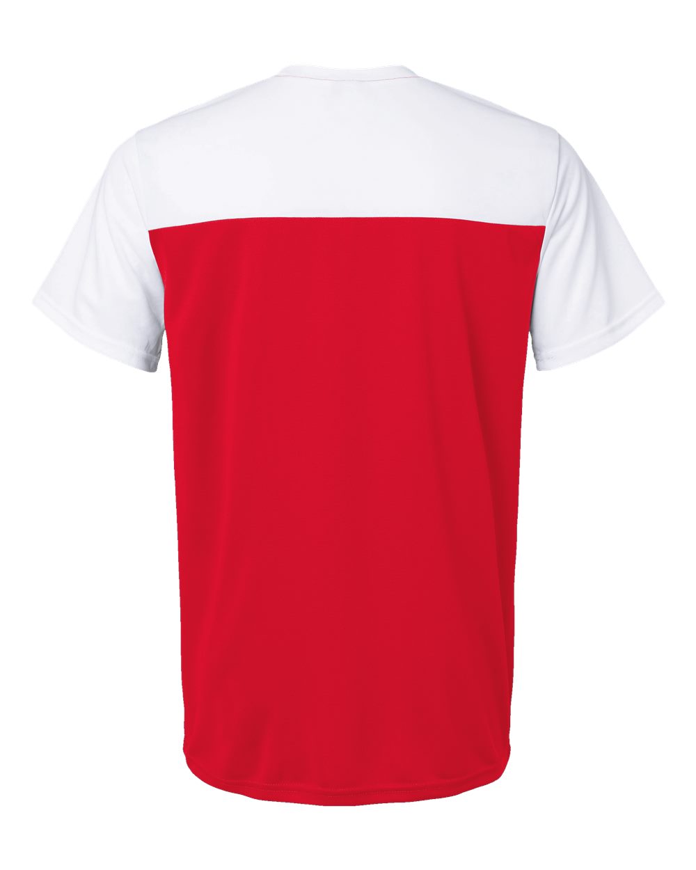Alleson Athletic 532CJ Men's Crewneck Pullover Baseball Jersey in Red/ White, back