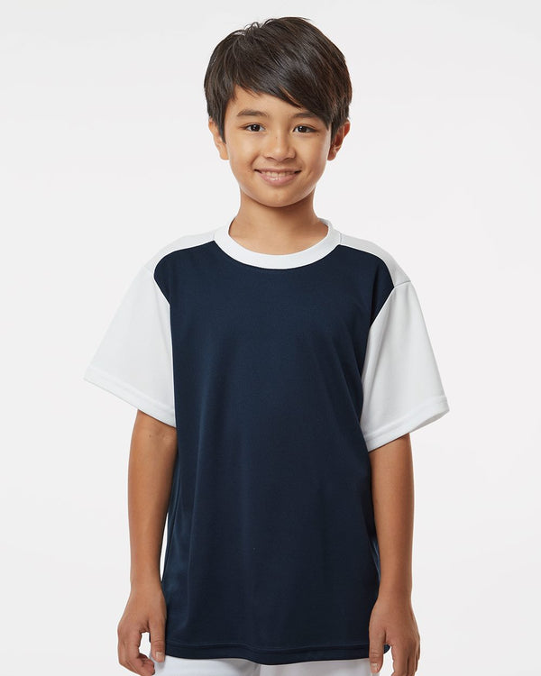 Alleson Athletic 532CJY Youth Crewneck Pullover Baseball Jersey