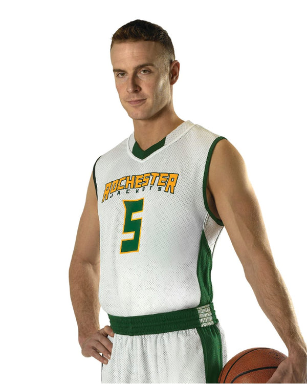 Alleson Athletic 589RSPY Youth Single Ply Reversible Jersey