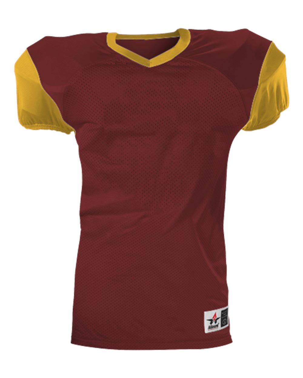 Alleson Athletic 751Y Youth Pro Game Football Jersey in Cardinal/ Gold