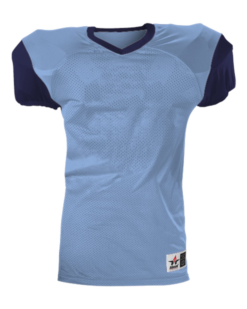 Alleson Athletic 751Y Youth Pro Game Football Jersey in Columbia Blue/ Navy