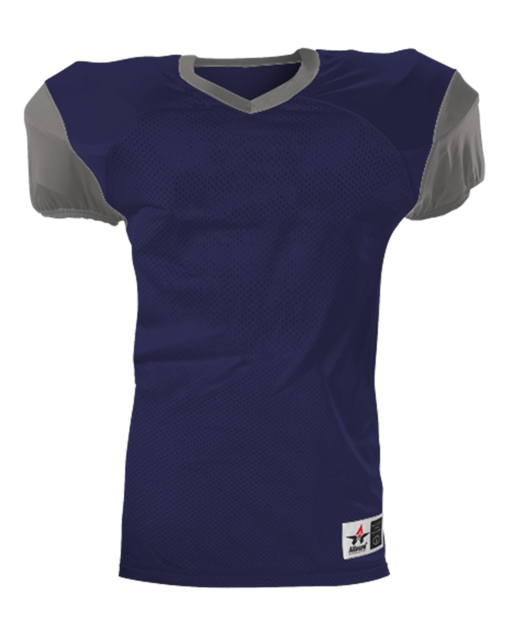 Alleson Athletic 751Y Youth Pro Game Football Jersey in Navy/ Silver