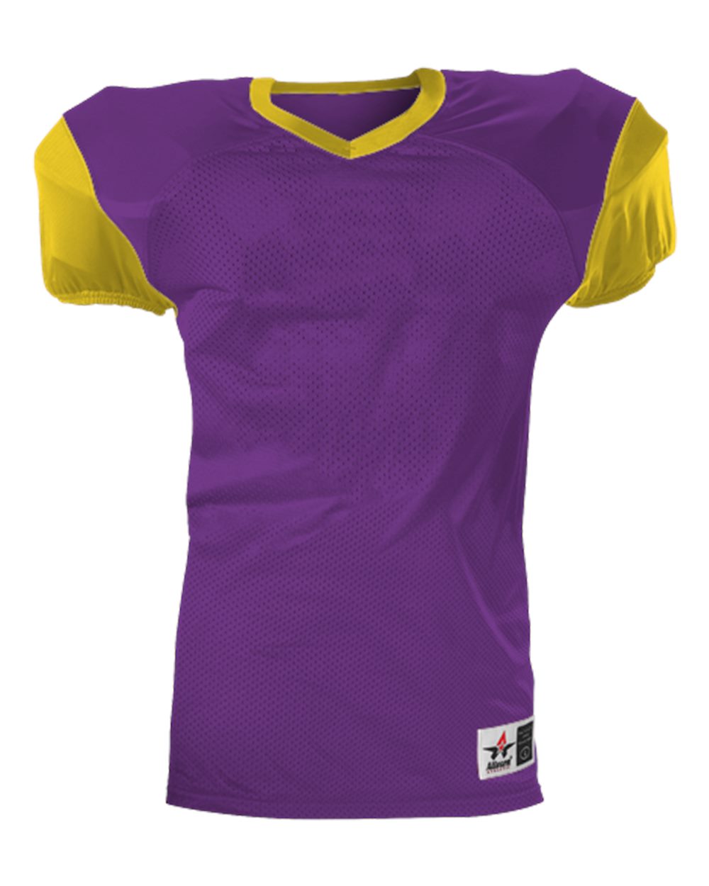 Alleson Athletic 751Y Youth Pro Game Football Jersey in Purple/ Gold