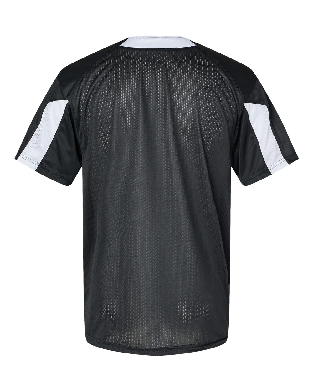 Alleson Athletic 7976 Men's Striker Placket in Black/ White, back