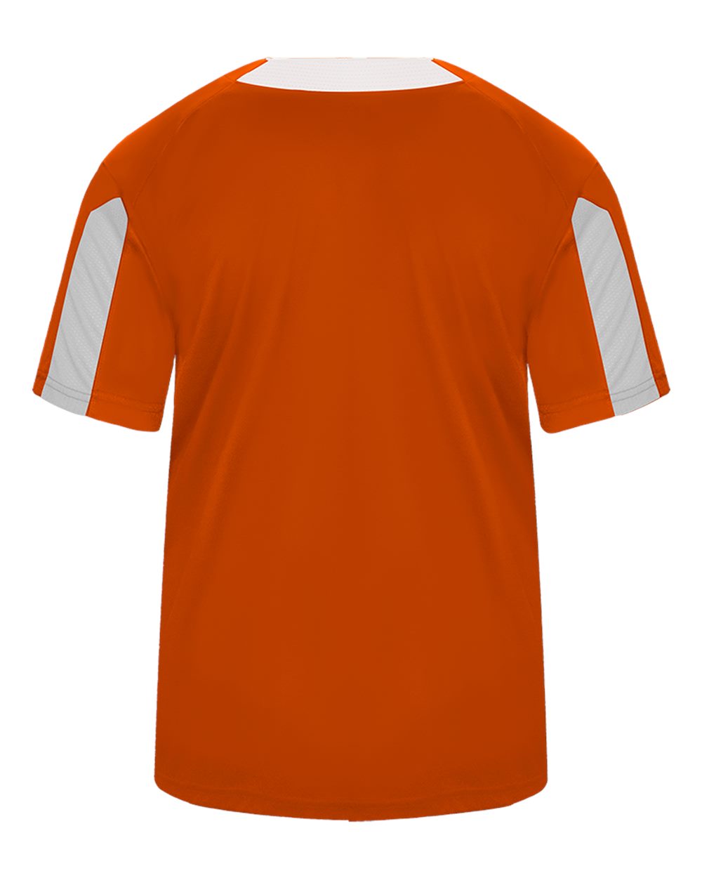 Alleson Athletic 7976 Men's Striker Placket in Burnt Orange/ White, back