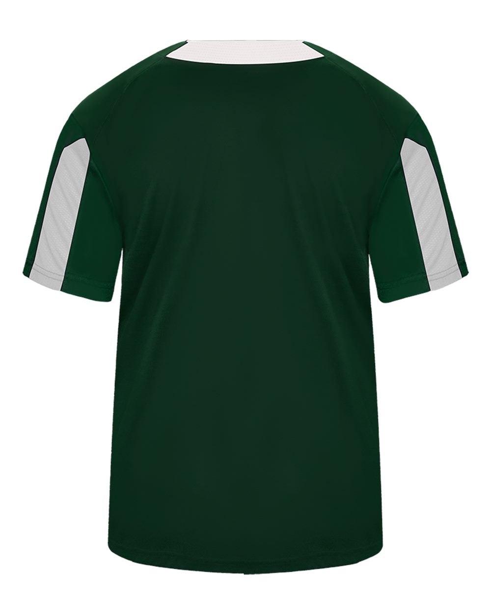 Alleson Athletic 7976 Men's Striker Placket in Forest/ White, back
