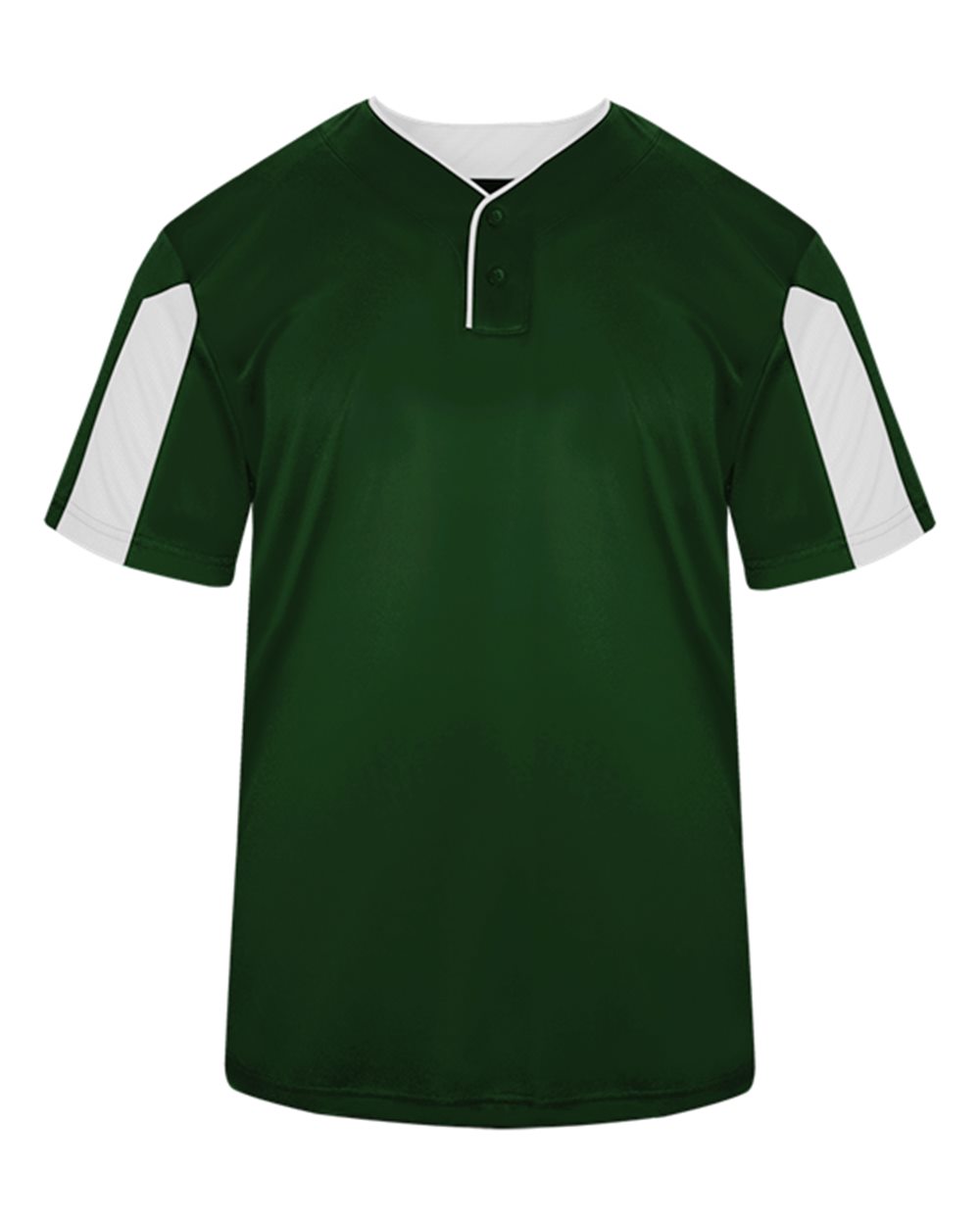 Alleson Athletic 7976 Men's Striker Placket in Forest/ White