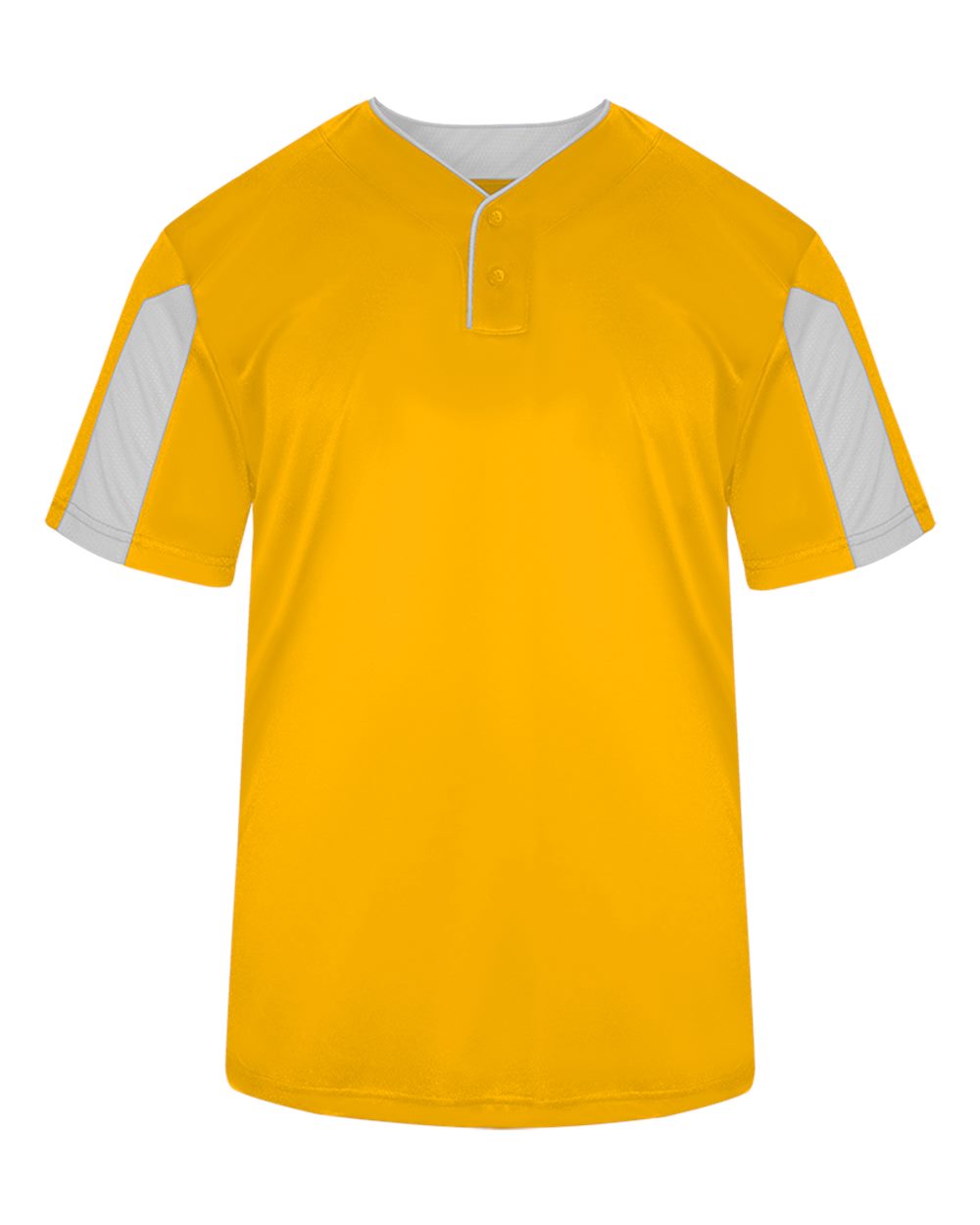Alleson Athletic 7976 Men's Striker Placket in Gold/ White