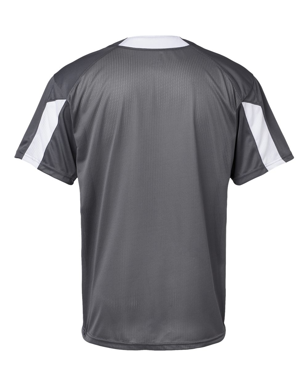 Alleson Athletic 7976 Men's Striker Placket in Graphite/ White, back