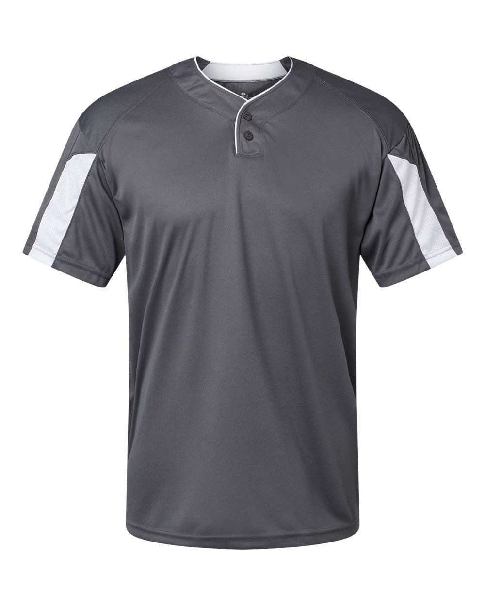 Alleson Athletic 7976 Men's Striker Placket in Graphite/ White