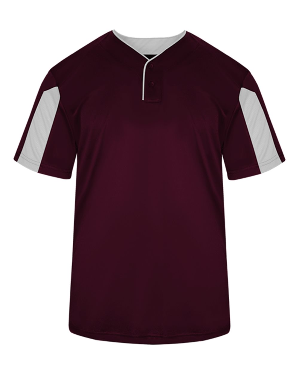 Alleson Athletic 7976 Men's Striker Placket in Maroon/ White