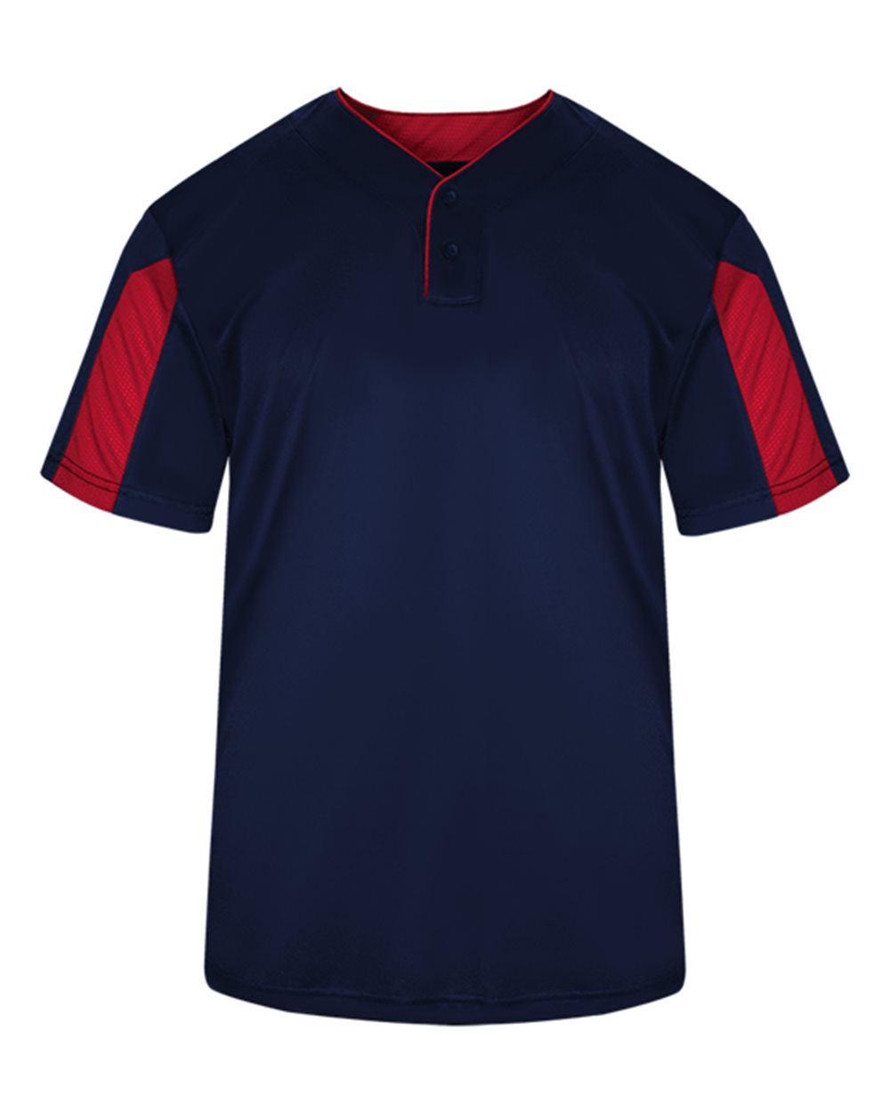 Alleson Athletic 7976 Men's Striker Placket in Navy/ Red