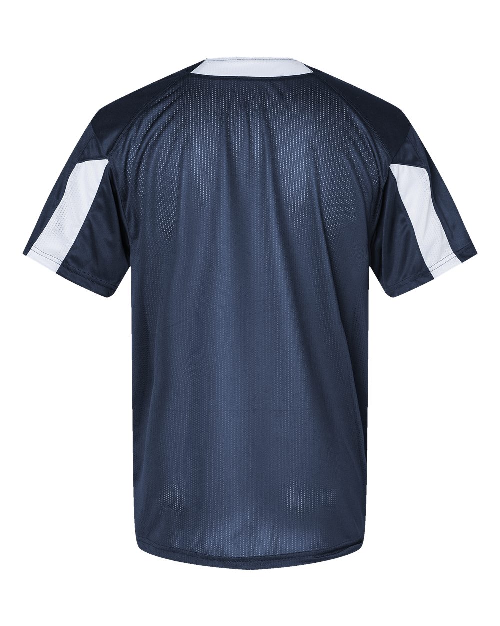 Alleson Athletic 7976 Men's Striker Placket in Navy/ White, back