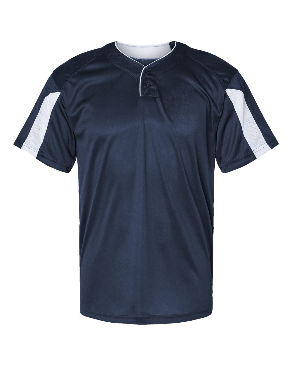 Alleson Athletic 7976 Men's Striker Placket in Navy/ White