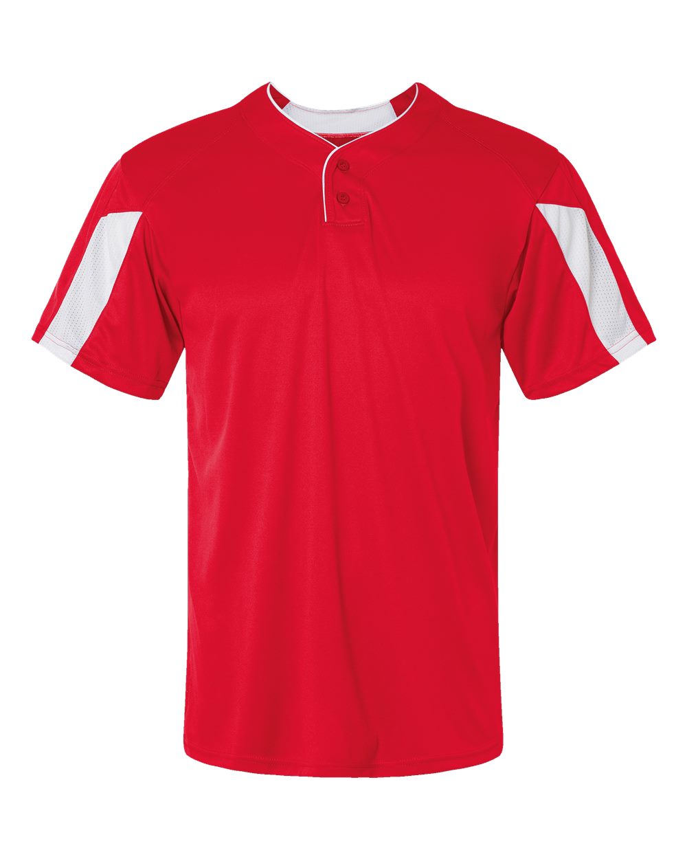 Alleson Athletic 7976 Men's Striker Placket in Red/ White