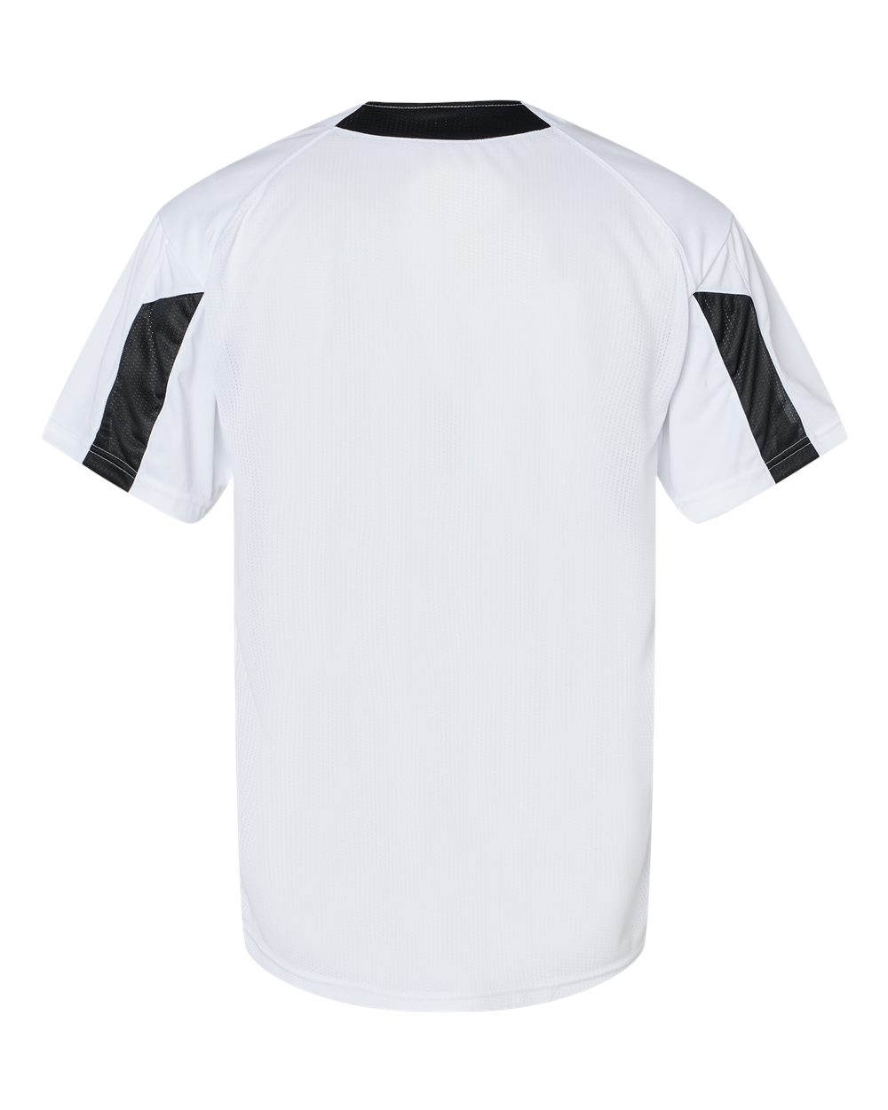Alleson Athletic 7976 Men's Striker Placket in White/ Black, back