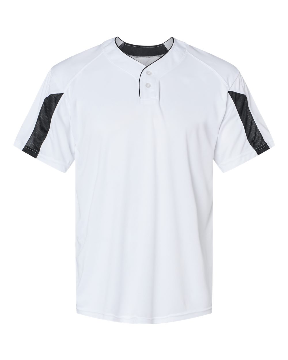 Alleson Athletic 7976 Men's Striker Placket in White/ Black