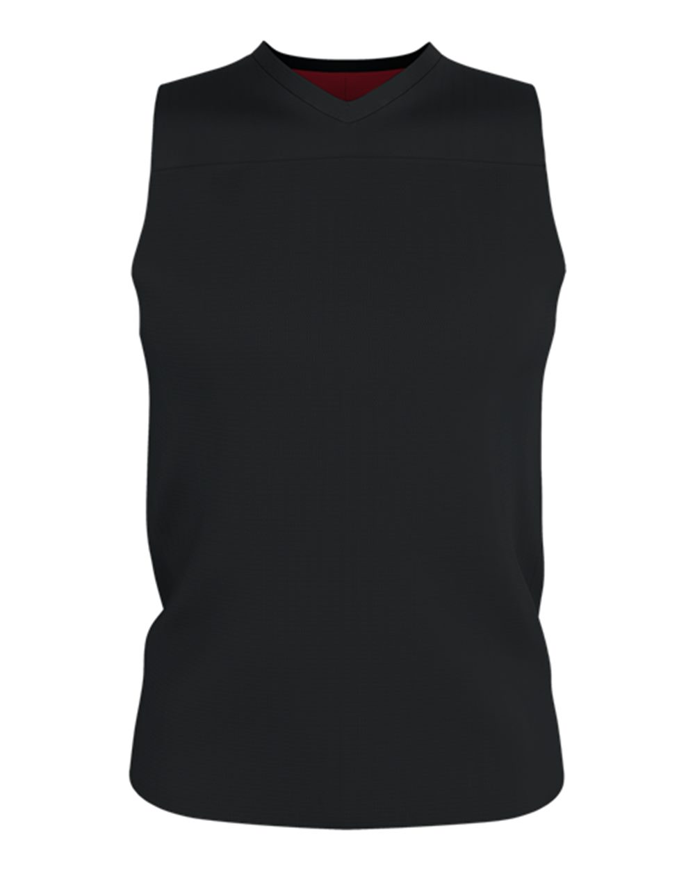 Alleson Athletic A105BY Youth Blank Reversible Game Jersey in Black/ Red