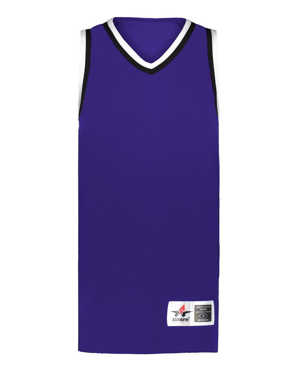 Alleson Athletic A55000 Women's Retro Basketball Jersey in Purple/ Black/ White