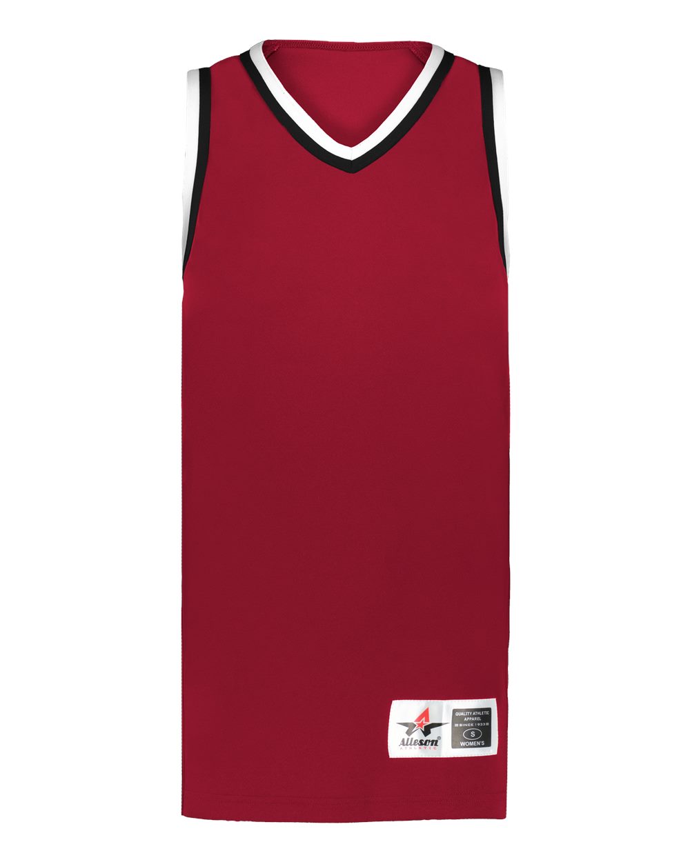 Alleson Athletic A55000 Women's Retro Basketball Jersey in Red/ Black/ White