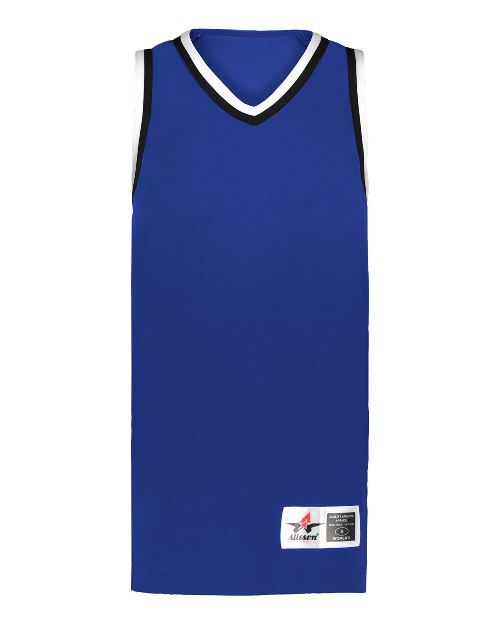 Alleson Athletic A55000 Women's Retro Basketball Jersey in Royal/ Black/ White
