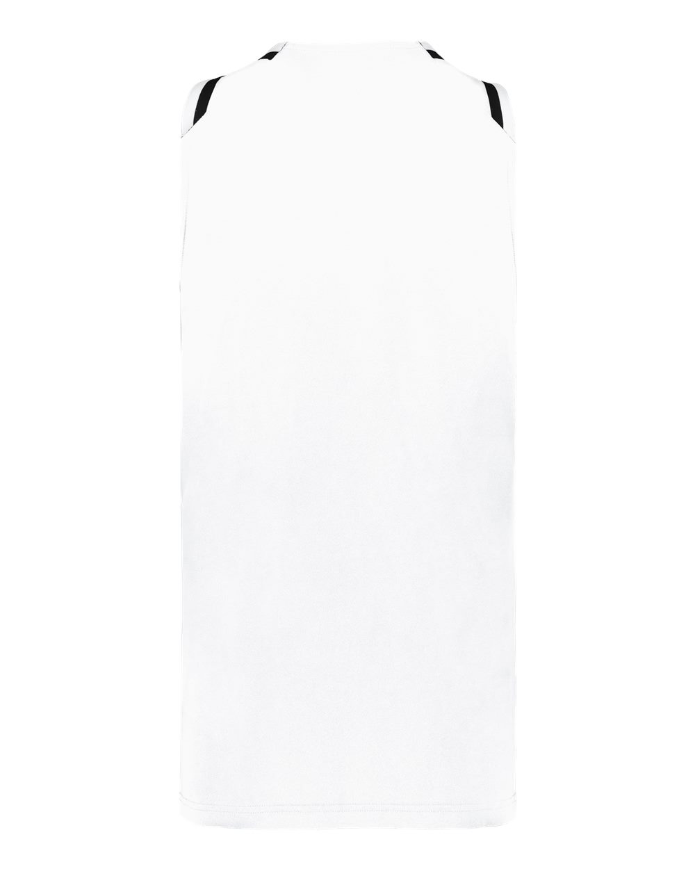 Alleson Athletic A55000 Women's Retro Basketball Jersey in White/ Black/ White, back