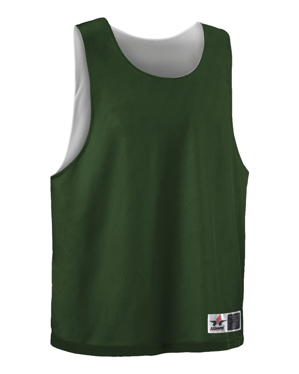 Alleson Athletic LP001A Men's Lacrosse Reversible Pinnie in Forest/ White