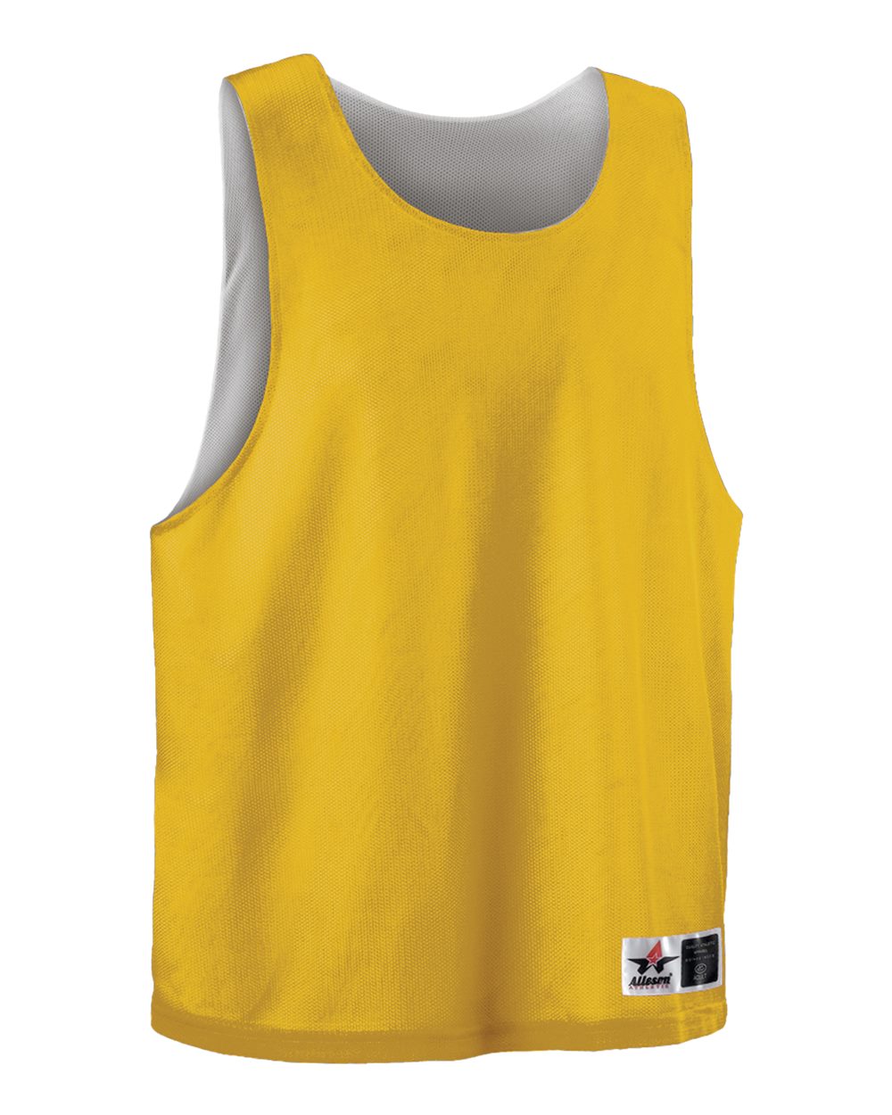Alleson Athletic LP001A Men's Lacrosse Reversible Pinnie in Gold/ White