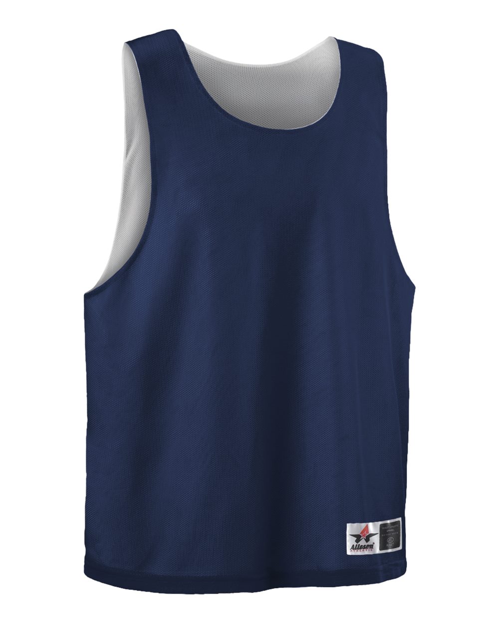 Alleson Athletic LP001A Men's Lacrosse Reversible Pinnie in Navy/ White