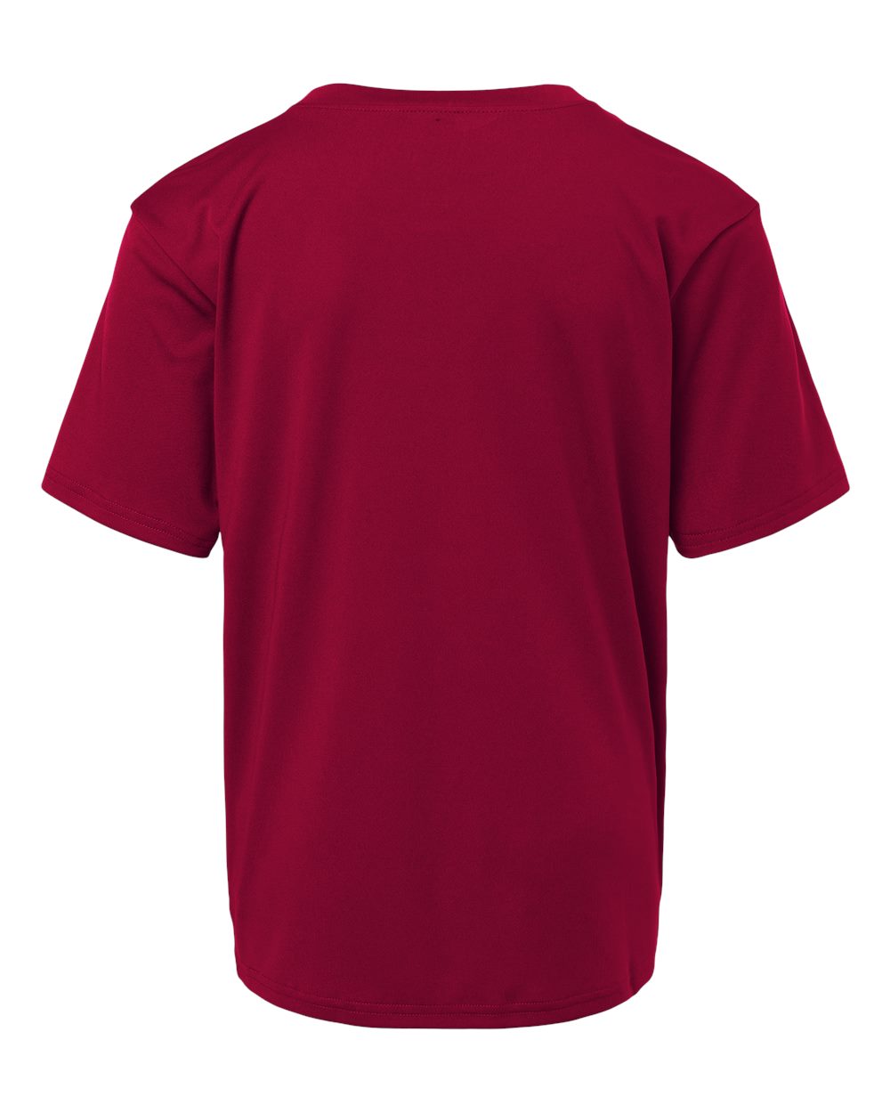 AllPro 48000Y Youth Pro-Lock Performance T-Shirt in Cardinal, back